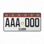 Sindh Number Plate Embossed