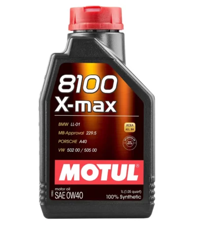 Motul Engine Motor Oil 8100 X-Max 0w-40 1L