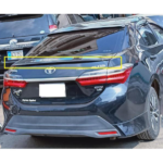 COROLLA SPOILER ABS PLASTIC SLIM EDGES WALA BLACK
