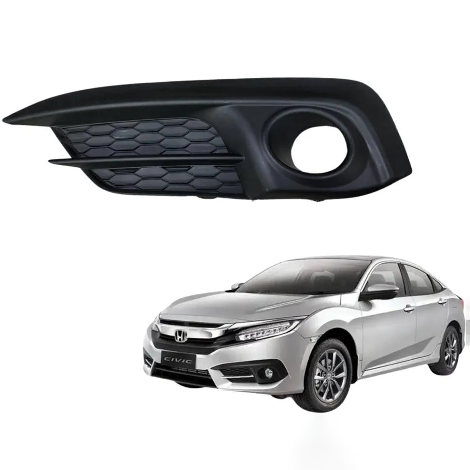 373 HONDA CIVIC X FOG LAMP COVER Honda Civic X Front Bumper Fog Cover For 2016 - 2021 - Image 1