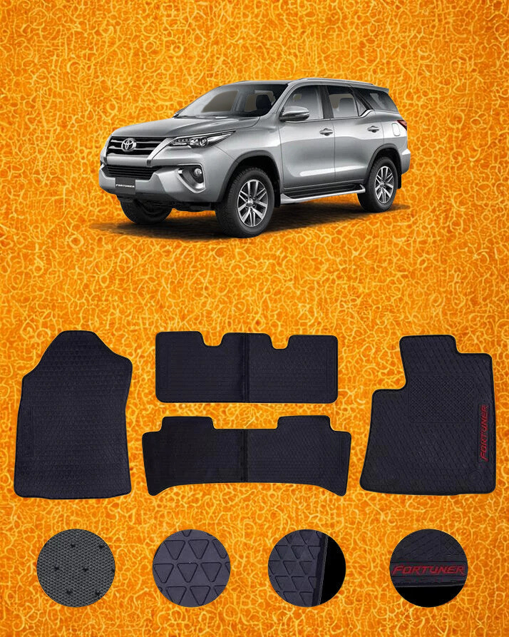 TOYOTA FORTUNER 2014-2021 LATEX PVC CAR FLOOR MAT