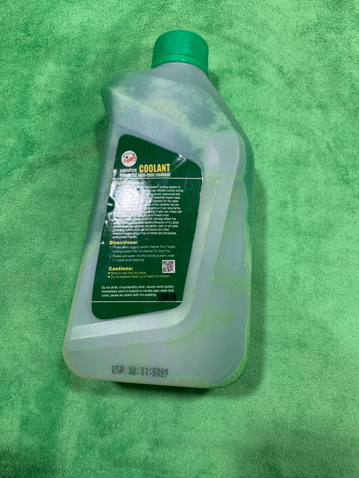 AIM RADIATOR COOLANT 1L GREEN - Car Accessories - Auto Parts