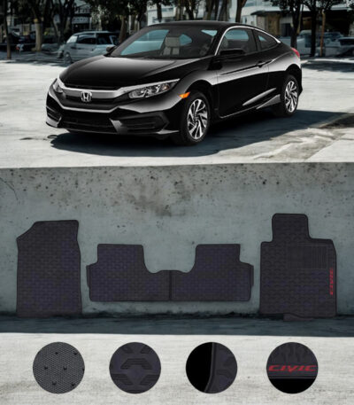 HONDA CIVIC 2016-2021 LATEX RUBBER FLOOR MAT