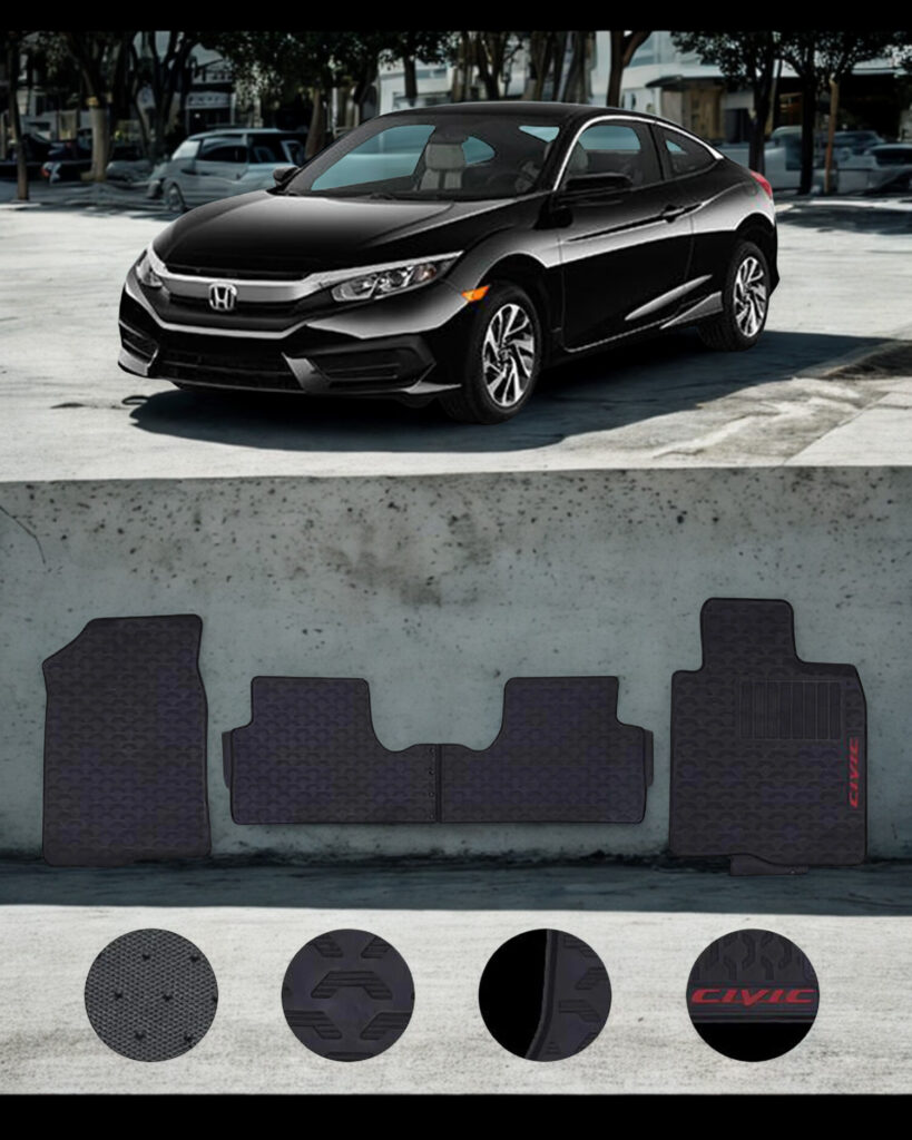 HONDA CIVIC 2016-2021 LATEX RUBBER FLOOR MAT