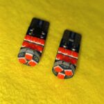 T10 W5W LED lights / RED color Canbus 1 Pair