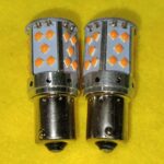 7440 Yellow LED Canbus Bulb / SMD Orange Color for Turn Signal Indicator Light